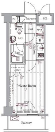 NISHI IKEBUKURO RESIDENCEの物件間取画像